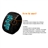 Sportive Digital Watch Bracelet Watch with Blue LED Displaying (Black)