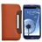 Stylish Left-right Open Style Protective PU Case Cover with Card Holder for Samsung Galaxy SIII /I9300 (Brown)  