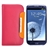 Stylish Left-right Open Style Protective PU Case Cover with Card Holder for Samsung Galaxy SIII /I9300 (Rosy)  