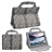 Stylish Leopard Pattern Patent Leather Handbag Pouch Case with Sleep Function & Stand for The new iPad (White)
