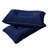 Super-thick Flocking Fabric Inflatable Pillow Portable Travel Pillow for Outdoor Activities (Dark Blue)