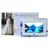 Transparent Border 7 inch TFT LCD Screen Digital Photo Frame and Media Player with Remote - White
