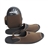 Travel Icons TF601 2-in-1 Portable Folding Non-slip Travel Slippers Sandals for Men and Women - Size S (Brown)