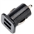 USAMS Dual-USB Outputs Mini Car Charger Adapter for iPad /iPhone /iPod (Black) 