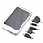 USB /Solar Powered 5000mAh Emergency Charger Portable Power Source for Cellphone Mp3 (Silver)