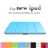 Ultra-thin Magnetic Smart PU Protective Case Cover with Sleep/Wake-up Function & Stand for iPad 2 /The new iPad (Blue)