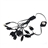 Universal USB Multi Charge Cable for Mobile Phone/MP3/MP4/PSP/NDSL (Black)