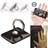 Universal Washable Adhesive Ring Bracket Stand for iPhone /iPad /iPod /Mobile Phone /MP3 /MP4 (Black)