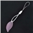 Universal Willow Leaf Style Touch Screen Stylus Pen with Strap for Resistive Screen (Pink)