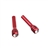 YX-511 Aluminium Alloy Interior Car Door Lock Cover with Rhinestone Atop (Red)