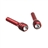 YX-511 Aluminium Alloy Interior Car Door Lock Cover with Rhinestone Atop (Red)
