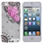 Beautiful 3D Butterfly Pattern Rhinestones Decor Hard Protective Back Case Cover for iPhone 5 (Pink)