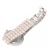 Savina Crystal Rhinestones Decor Round Dial Women's Quartz Wrist Watch with Stainless Steel Watch Chain (Golden)