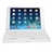 4-in-1 Ultra-Slim Aluminum Alloy Wireless Bluetooth V3.0 Keyboard Screen Protective Case Cover Stand Set for iPad Air /iPad 5 (White)