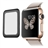 Premium Tempered Glass Film with Full Cover Metal Edge Screen Protector for Apple Watch 38mm (Black)