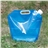 10L Folding Drinking Water Container Storage Bag Pouch for Camping Hiking Picnic BBQ (Blue)
