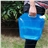 10L Folding Drinking Water Container Storage Bag Pouch for Camping Hiking Picnic BBQ (Blue)